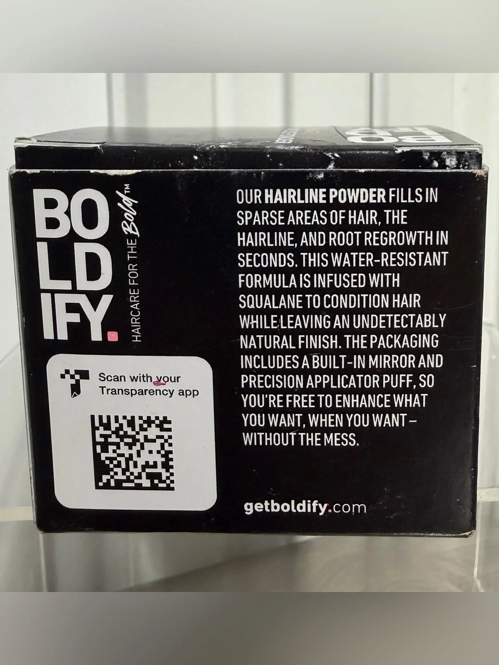 BOLDIFY Enhance Hairline Powder GRAY ~ New in Box